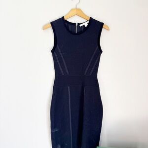 Diane Von Furstenberg navy Sleeveless Midi Dress